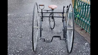 Victorian Baylis and Thomas Folding Excelsior tricycle by RoE - penny farthing era