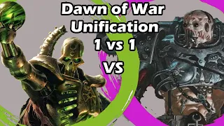 Dawn of War Unification: 1 vs 1 Emperor's Children (Vrax) vs Necrons (Omn)