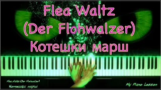 Flea Waltz - Flohwalzer (Котешки марш) - EASY Piano Tutorial