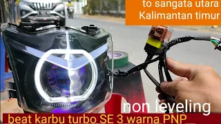 beat karbu turbo SE 3 warna PNP non leveling sinar otomotif