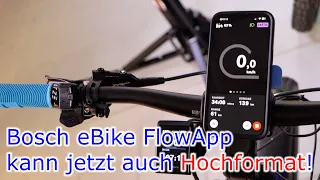 Bosch eBike FlowAPP kann jetzt auch HOCHFORMAT