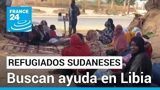 Refugiados sudaneses que huyen del conflicto piden ayuda en Libia y otros países