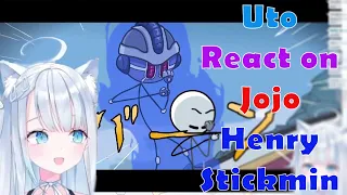 Uto Reacting and Having Fun in Jojo Scene on Henry Stickmin!!