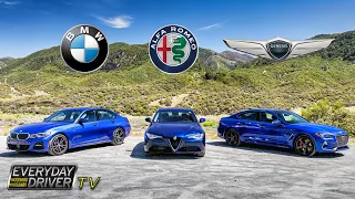 G70 vs Giulia vs 3 Series - Sports Sedan Blues | Everyday Driver TV Season 5