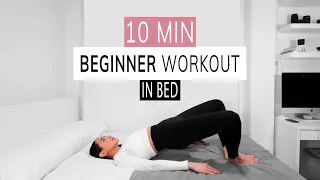 BEGINNER WORKOUT IN BED | lose weight at home