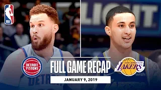 Full Game Recap: Pistons vs Lakers | Kyle Kuzma's Career Night