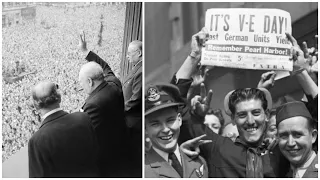 Victory in Europe Day. V-E Day. End of World War II in Europe