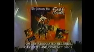 Ozzy Osbourne's "The Ultimate Sin" album ad from 1986