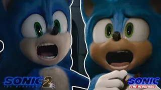 Sonic Movie 1 Vs Sonic Movie 2 - Trailer (Side By Side Comparison)