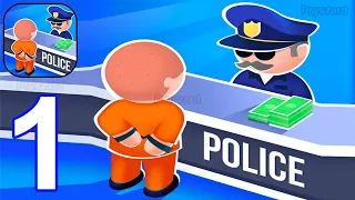 Police Department 3D - Gameplay Walkthrough Part 1 Stickman Police Prison Officer (iOS,Android)