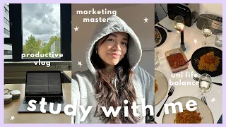 STUDY WITH ME: BWL Master, Uni Life Balance, Produktiver Alltag, Uni Vlog | Laica Vergara
