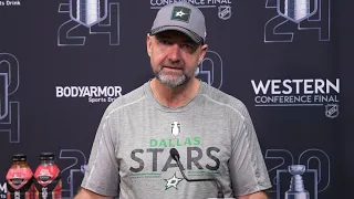 Stars vs. Oilers | Pete DeBoer practice interview 5.21.24