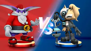 Sonic Dash - Santa big VS Whisper _ Movie Sonic vs All Bosses Zazz Eggman