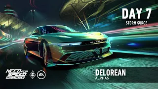 Need For Speed: No Limits | DeLorean Alpha5 (Thunderclap - Day 7 | Storm Surge)