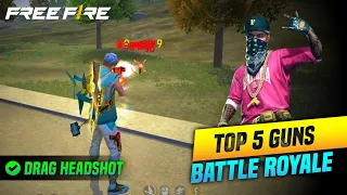 TOP 5 Overpower Best Guns For Headshot in BR Rank in Garena Freefire | Pri Gaming