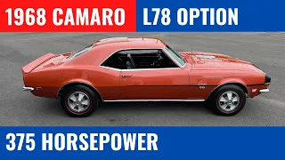 1968 Chevrolet Camaro - L78 option - 396 CI, 375 HP - Walkaround