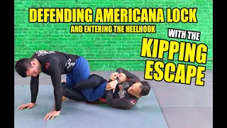 Kipping Escape: Defend the Americana into the Heelhook (No Gi BJJ/Jiu-Jitsu)