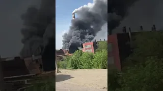 Медеплавильный завод горит в Жезказгане