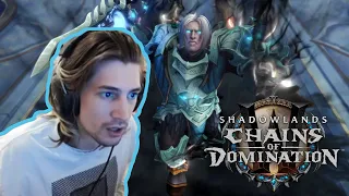 xQc REACTS to WoW Shadowlands - Chains of Domination "Kingsmourne"
