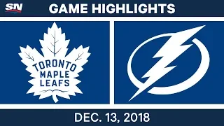 NHL Highlights | Maple Leafs vs. Lightning - Dec 13, 2018