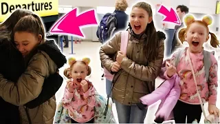 SURPRISE HOLIDAY DESTINATION REVEAL AT THE AIRPORT! NEW YORK DAY 1!