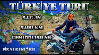 5200 KM, 52 DAYS / FIRST TÜRKİYE TOUR BY MOTORCYCLE / TOWARDS THE FINALS