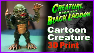 Cartoon Creature/Lagoon 3D Print Build and Paint