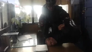 Задержание Сергея Синицына на КП ГАИ в Саратове