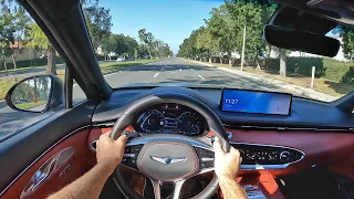 2022 Genesis GV70 3.5T Sport Prestige POV Test Drive (3D Audio)(ASMR)