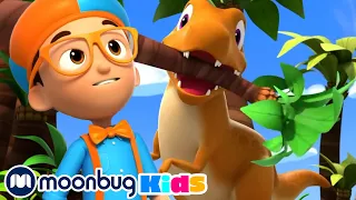 T-Rex search in a tropical forest with Blippi!・Blippi Wonders cartoons for curious kids!