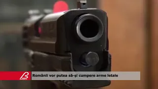 Românii vor putea să și cumpere arme letale