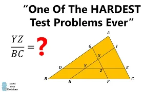 How To Solve "One Of The Hardest Problems Ever"