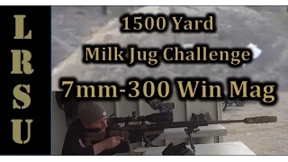 Suppressed 7mm-300 Win Mag vs 1500 Yard Milk Jug Challenge -Michael Strike of Australia