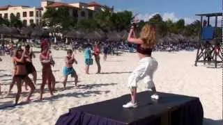 Zumba class with Yana Canada - Sandos Playacar Resort and Spa