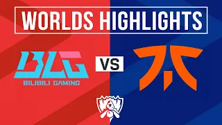 BLG vs FNC Full Highlights | 2023 Worlds Swiss Day 4 | Bilibili Gaming vs Fnatic