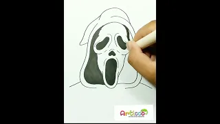 DRAWING  SCREAM MASK