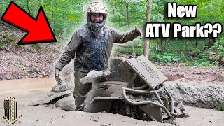 We Found TERRIBLE Mud Holes At New ATV Park!! *STUCK BAD*