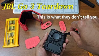 JBL Go 3 Teardown How to do without any trouble - This is what they don`t tell you