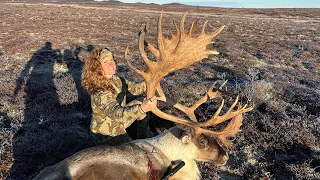 HIS ANTLERS FELL OFF!!! Caribou & Wolf Hunting - Stuck N The Rut 190