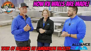 How are RV walls made? | Tour of Alliance RV lamination facility @alliancerv