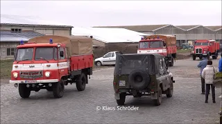 Konvoi Feuerwehr- und DDR Oldtimer in Egeln- Ausfahrt 2023