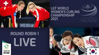 Switzerland v Korea - Round Robin - LGT World Women's Curling Championship 2021