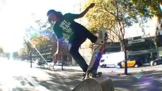 Cameron Markin skateboarding in Barcelona on a 2 week trip.
