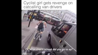 Cyclist Girl Gets Revenge On Catcalling Van Drivers - 1 HOUR [1h]