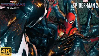 Peter vs Venom with Integrated Suit - Marvel's Spider-Man 2 (4K 60FPS)