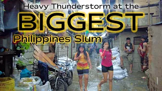 Heavy Rain at HappyLand Slum in the Philippines