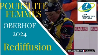 BIATHLON 2023/2024 POURSUITE FEMMES OBERHOF 2024