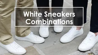 Men’s Fashion Trends 2024 | Stylish White Sneaker Outfit Ideas for Every Occasion