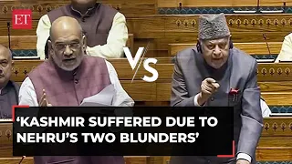 Amit Shah reminds Congress of Nehru's '2 Kashmir blunders'; Farooq Abdullah responds