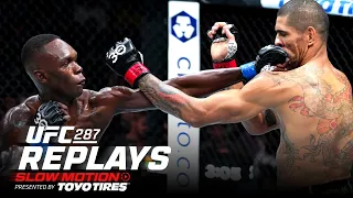 UFC 287 Highlights in SLOW MOTION!
